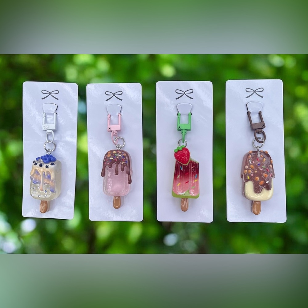 Popsicle Keychain/Bag Charm Clip Bundle New NWT